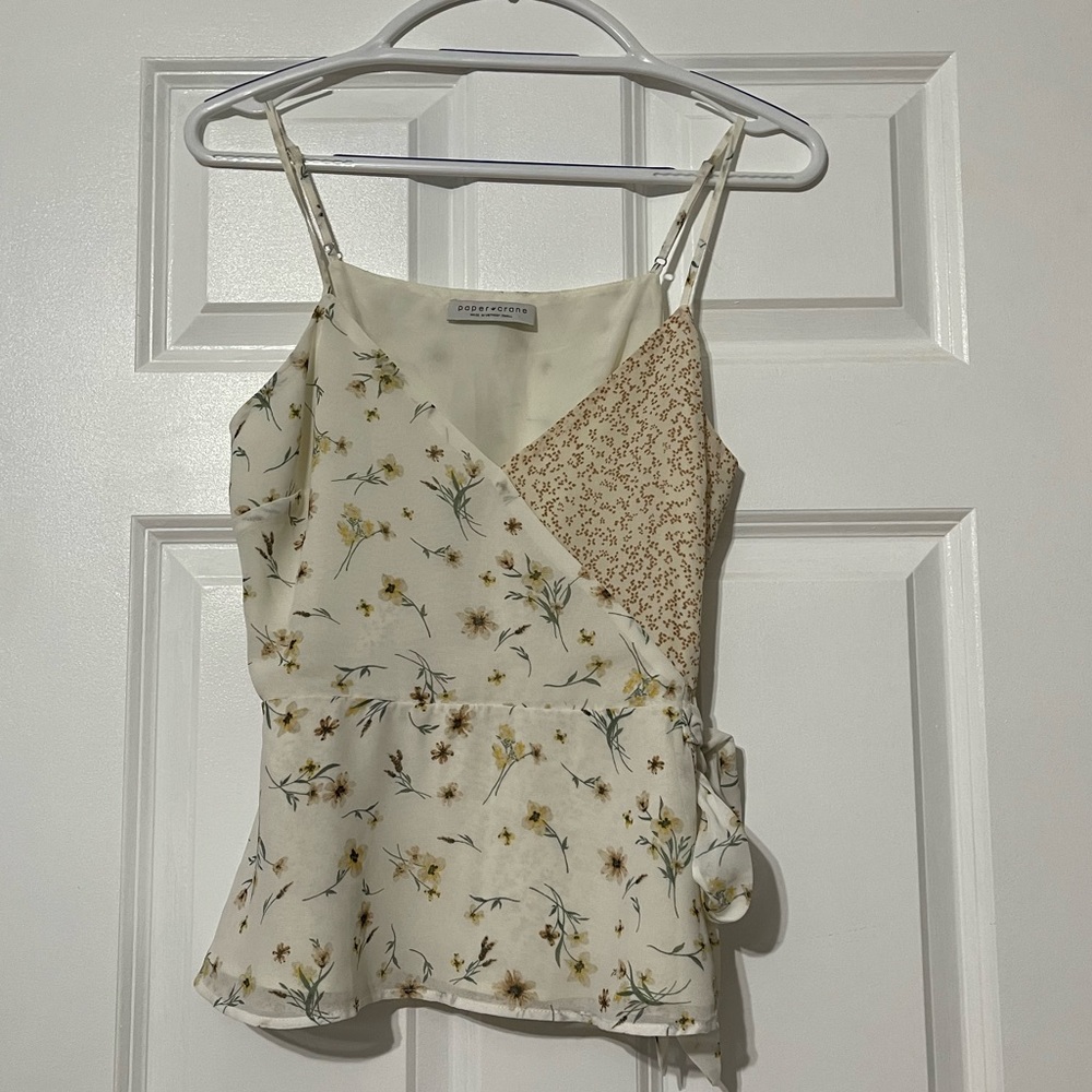 Floral tank top - size S